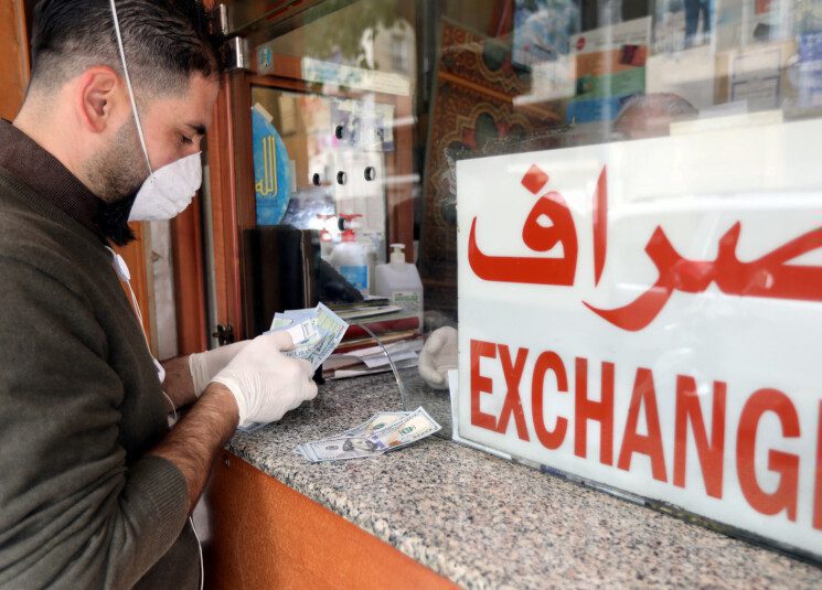 exchange man masked up