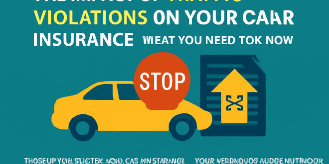 The Impact of Traffic Violations on Your Car Insurance Key Insights