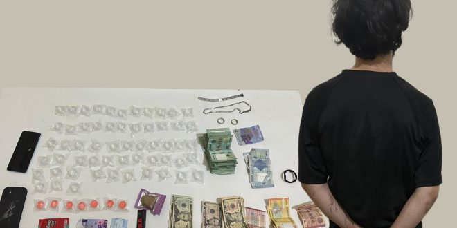 في الليلكي مروج مخدرات يقع في قبضة قوى الأمن 99999999746798456978469469746974694696333333