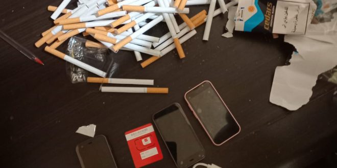 مخبأة داخل كروز سجائر الأمن يحبط محاولة تهريب هواتف خلوية إلى سجن دوما 9999999997846974679846798469746946974694696333333